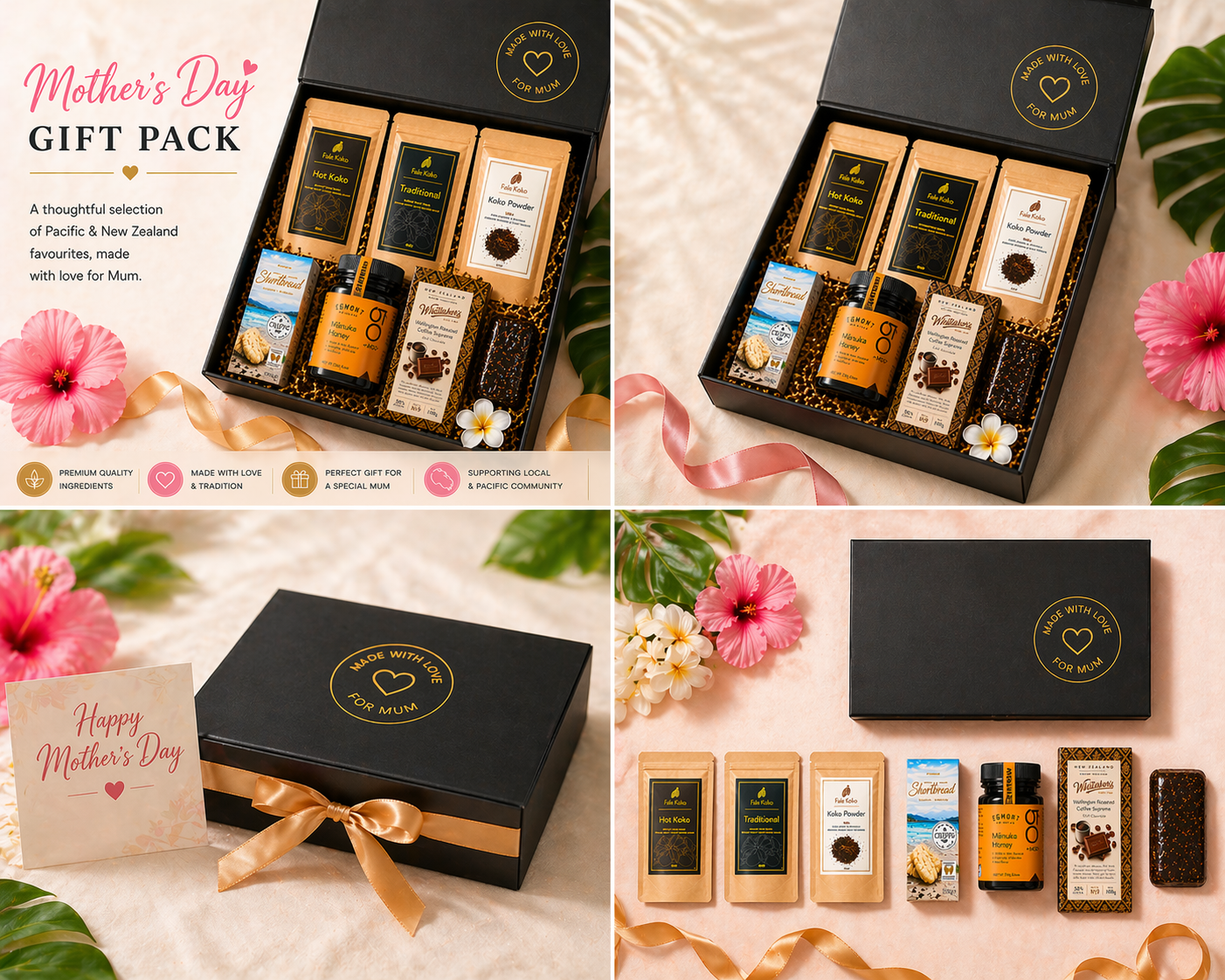 Mother's Day Gift Box | Koko Samoa, Manuka Honey, Shortbread, Chocolate Hamper